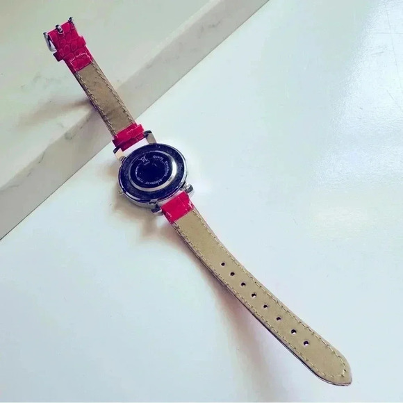 GlassOfVenice Serena Murano Millefiori Watch With Leather Band - Red - Picture 6 of 8